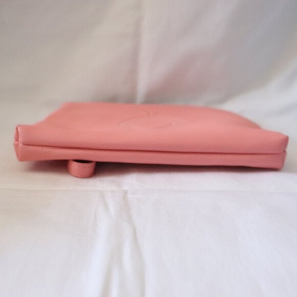 NWOT Pandora Womens Pink Wristlet Clutch Pouch Lined Zippered Bag w Charms - Picture 7 of 8